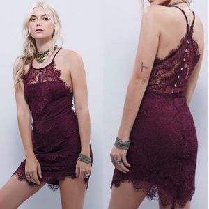 NWT Free People Lace Bodycon Dress shes got it
